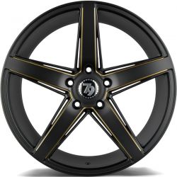 SV-N BGGR - black matt milled gold