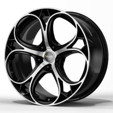 AVUS Racing AC-520 Black Polished R17 W7.5 PCD5x110 ET30 DIA65.1