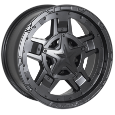 JH AR295 8x17 5x127/139,7 ET15 DIA77,8 (matt black)