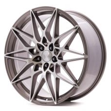 AXXION AX9 COMPETITION Platin Grau Hochglanzpoliert (PGP+) R20 W9 PCD5x112 ET40 DIA66.6