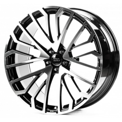 Audi (A01002) gloss black machined face