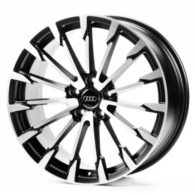 Audi (A0351) satin black machined face