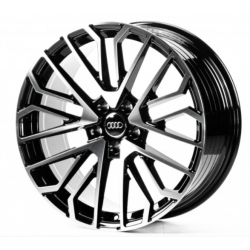 Audi (A196833) gloss black machined face