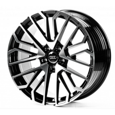 Audi (A196833) gloss black machined face