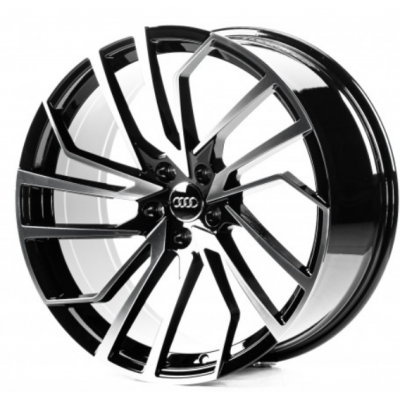 Audi (A19816) gloss black machined face