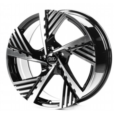 Audi (A19936) gloss black machined face