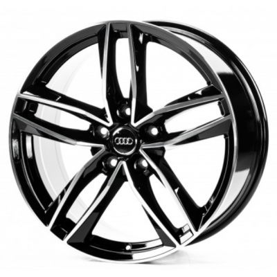 Audi (A20822) gloss black machined face