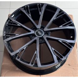 Audi (A2110264) gloss black dark machined face