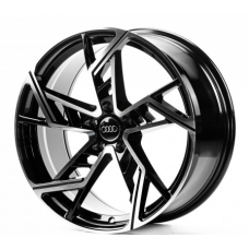 Replica Audi (A3207) 8x18 5x112 ET35 DIA66,6 (gloss black machined face)