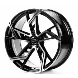 Audi (A3207) gloss black machined face
