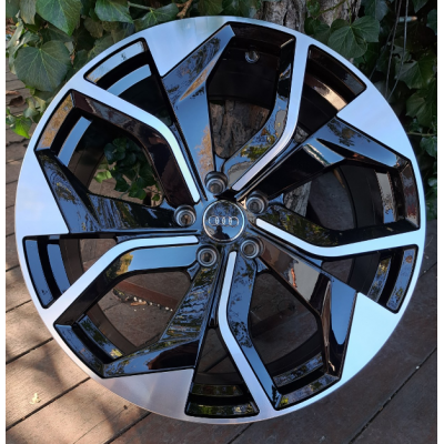 Audi (A5480) gloss black machined face