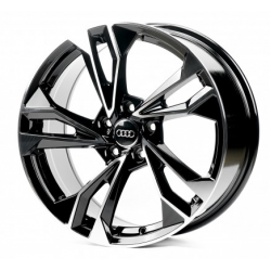 Audi (A5493) gloss black machined face