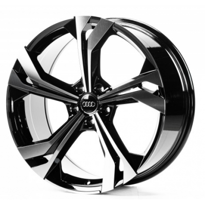 Audi (A5564) gloss black machined face