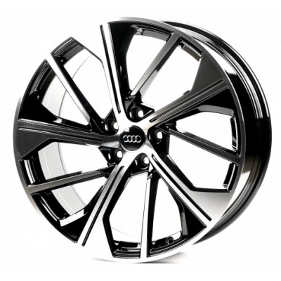 Audi (A5565) gloss black machined face