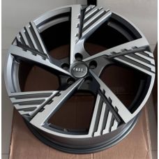 Replica Audi (A5639) 9,5x22 5x112 ET36 DIA66,6 (gloss grey machined face)