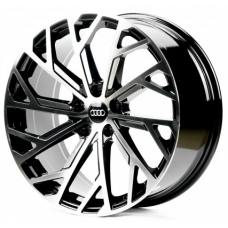 Replica Audi (A960) 8,5x19 5x112 ET35 DIA66,6 (black machined face)
