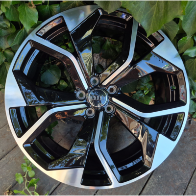 Audi (AU3059) gloss black machined face