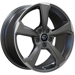 Audi (WD005) Formentera matt gun metal polished