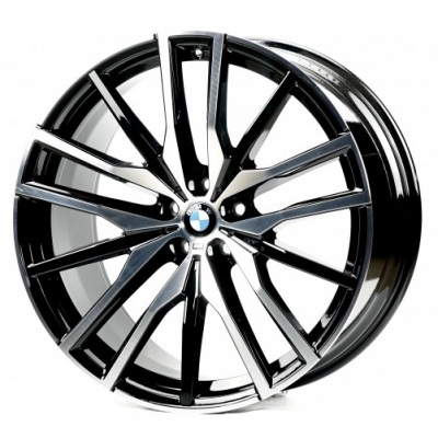Диски Replica BMW (B021-022) 10,5x22 5x112 ET43 DIA66,6 (black machined face)