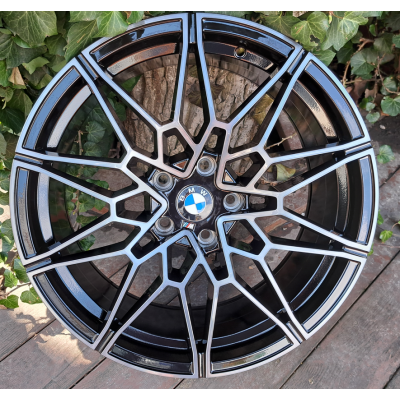 BMW (B0293) gloss black polished face dark