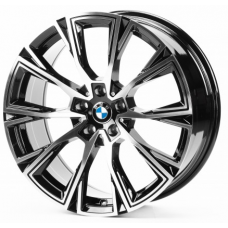 Replica BMW (B1130) 8x19 5x112 ET30 DIA66,6 (gloss black machined face)