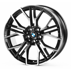 Replica BMW (B19504) 8x19 5x112 ET32 DIA66,6 (gloss black machined face)