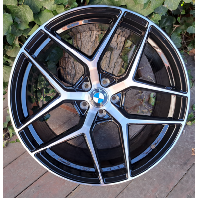 BMW (B258) gloss black machined face