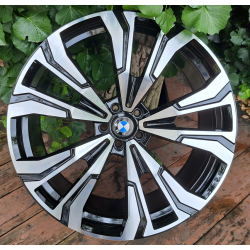 Replica BMW (B2901) 10,5x22 5x112 ET35 DIA66,6 (black machined face)