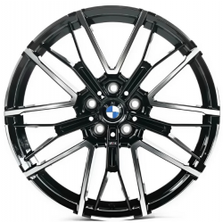 BMW (B3293) gloss black machined face
