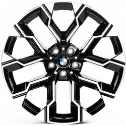 BMW (B3430) gloss black machined face