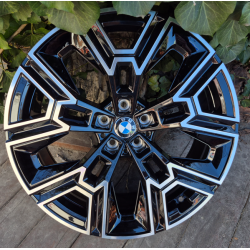 BMW (B3446) gloss black machined face