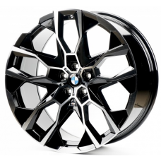 Replica BMW (B5592) 9,5x21 5x112 ET36 DIA66,6 (gloss black machined face)