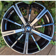 Replica BMW (B651) 8,5x20 5x112 ET25 DIA66,6 (gloss black machined face)
