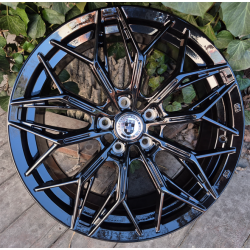 FF3426 gloss black