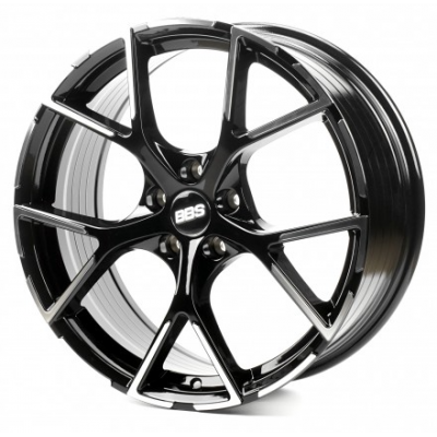 FF599 gloss black machined face