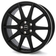 BORBET GTX Black Matt Rim Silver R19 W8 PCD5x114.3 ET53 DIA72.5