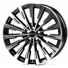 Replica Geely (3360) 8x20 5x108 ET52 DIA63,4 (black machined face)