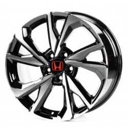 Honda (H18366) gloss black machined face