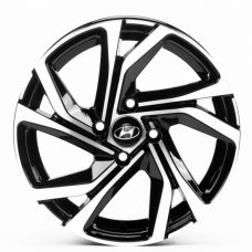 Replica Hyundai (HND1645) 6,5x15 4x100 ET38 DIA54,1 (gloss black machined face)
