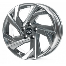 Replica Hyundai (HND3317) 7x17 5x114,3 ET49 DIA67,1 (gun metal machined face)