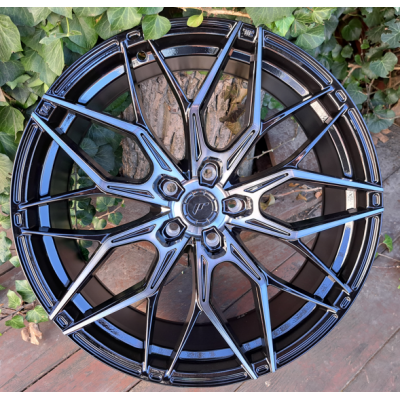 JR46 black machined tinted face