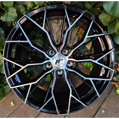 JR49 gloss black machined face