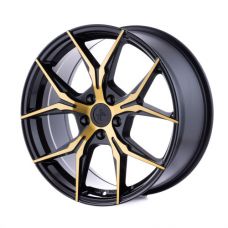 KESKIN KT19N Black Front Gold R19 W7.5 PCD5x112 ET30 DIA72.6