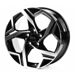 Kia (KI18007) gloss black machined face