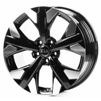 Kia (KI18996) gloss black machined face