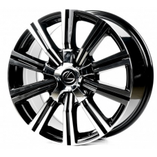Replica Lexus (LX742) 8x18 5x150 ET60 DIA110,1 (black machined face)