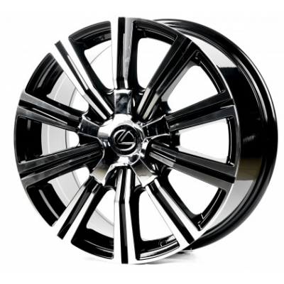 Диски Replica Lexus (LX742) 8x18 5x150 ET60 DIA110,1 (black machined face)