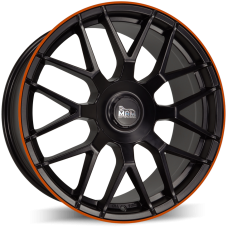 MAM MAM GT.1 Matt Black Lip Orange (MBLO) R19 W9.5 PCD5x112 ET42 DIA66.6