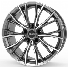 MAK MARK Gun Metal Mirror Face R20 W8 PCD5x120 ET30 DIA72.6