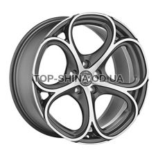 MSW 82 8x18 5x108 ET50 DIA63,4 (matt gun metal full polished) MSW 82 8x18 5x108 ET50 DIA63,4 (matt gun metal full polished)